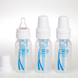   Бебешко шише Natural Flow Anti-Colic на Dr. Brown - синьо - 120мл/3бр