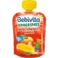   Bebivita - Забавна плодова закуска с ябълка, манго и праскова