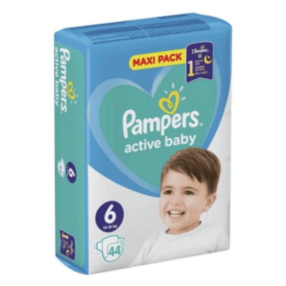Pampers Active Baby Пелени 6 / 13-18кг/ 44бр.VPP