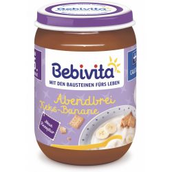   Bebivita каша  "Лека нощ" с бисквити и банан, БИО 6+м., 190гр.