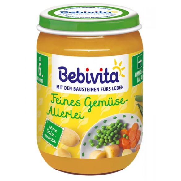 Bebivita Различни зеленчуци БИО 190гр.
