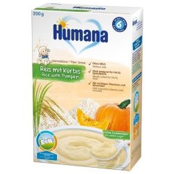 Humana Безмлечна каша ориз с тиква
