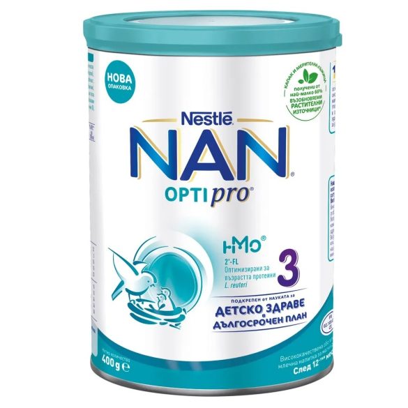 Nestlé NAN OPTIPRO 3 млечна напитка за малки деца над 12- 400гр