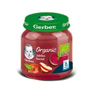 GERBER - Гербер пюре Organic Ябълки и цвекло - 125g