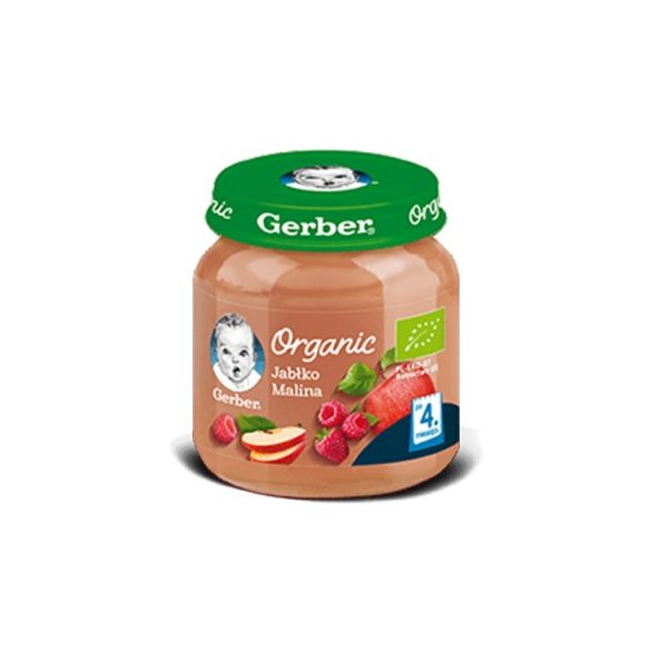 GERBER - Гербер пюре Organic Ябълки и малини - 125g