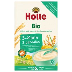   Holle Био Каша с 3 вида зърна 250 г - с био сертификат Demeter
