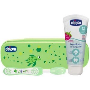 Chicco Комплект за почистване на зъбки - зелено