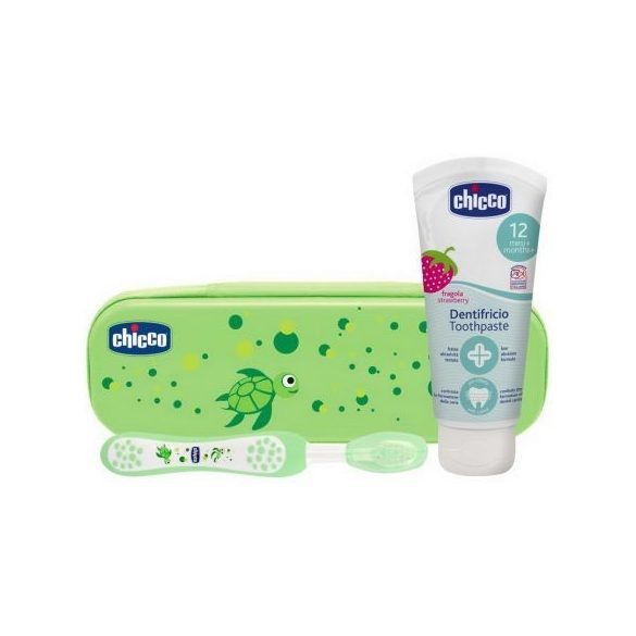 Chicco Комплект за почистване на зъбки - зелено