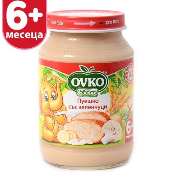 Оvko Пуешко със зеленчуци от 6-ия месец 190 гр.