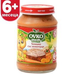   Оvko Телешко със зеленчуци от 6-ия месец 190 гр.