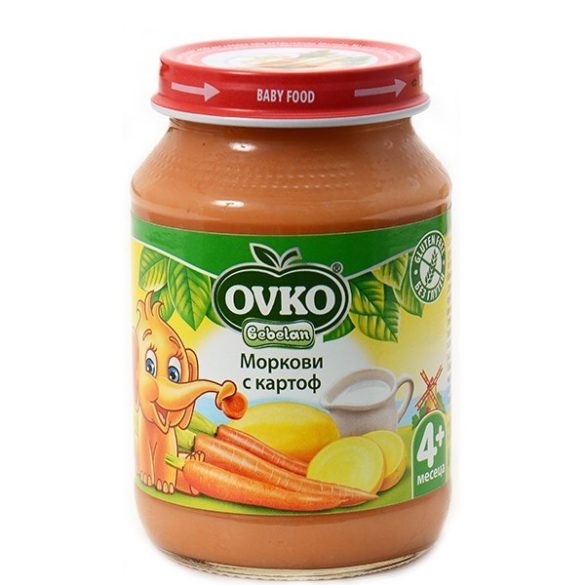 Оvko Морков и картоф от 4-ия месец 190 гр.