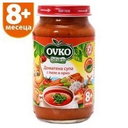   Оvko Доматена супа с пиле и ориз 220 гр.