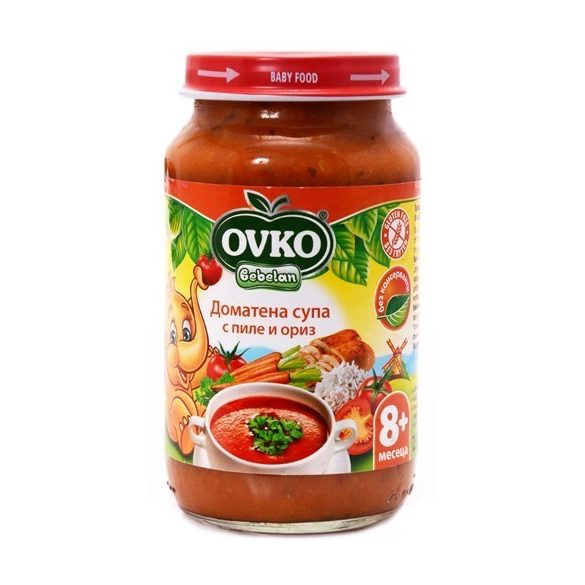 Оvko Доматена супа с пиле и ориз 220 гр.