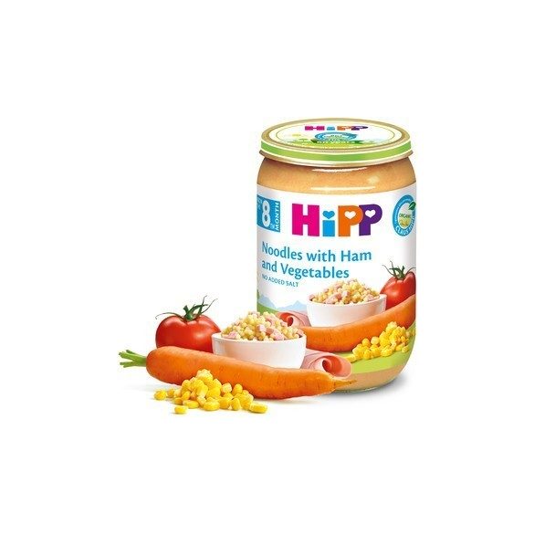 HIPP БИО Макарони с шунка и зеленчуци