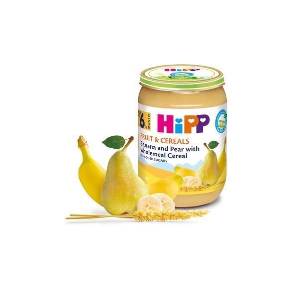 HIPP БИО Круша и банан с пълнозърнести култури