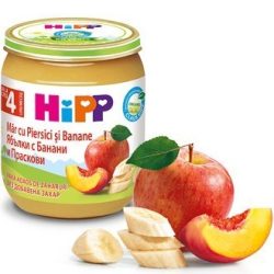 HIPP БИО Ябълки с банани и праскови