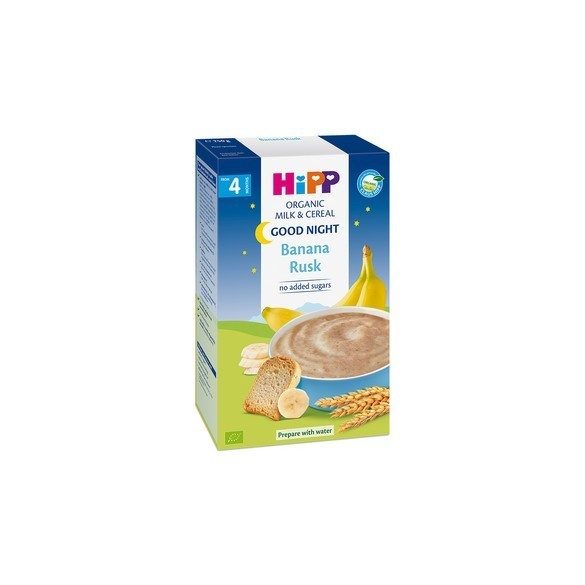 HIPP Био инстантна млечна каша „Лека нощ” – Банан и сухар