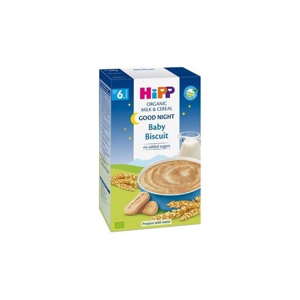 HIPP Био инстантна млечна каша „Лека нощ” Бисквити