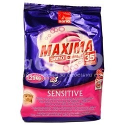    Sano Прах за пране Sano Maxima - Sensitive - 1.25 кг.